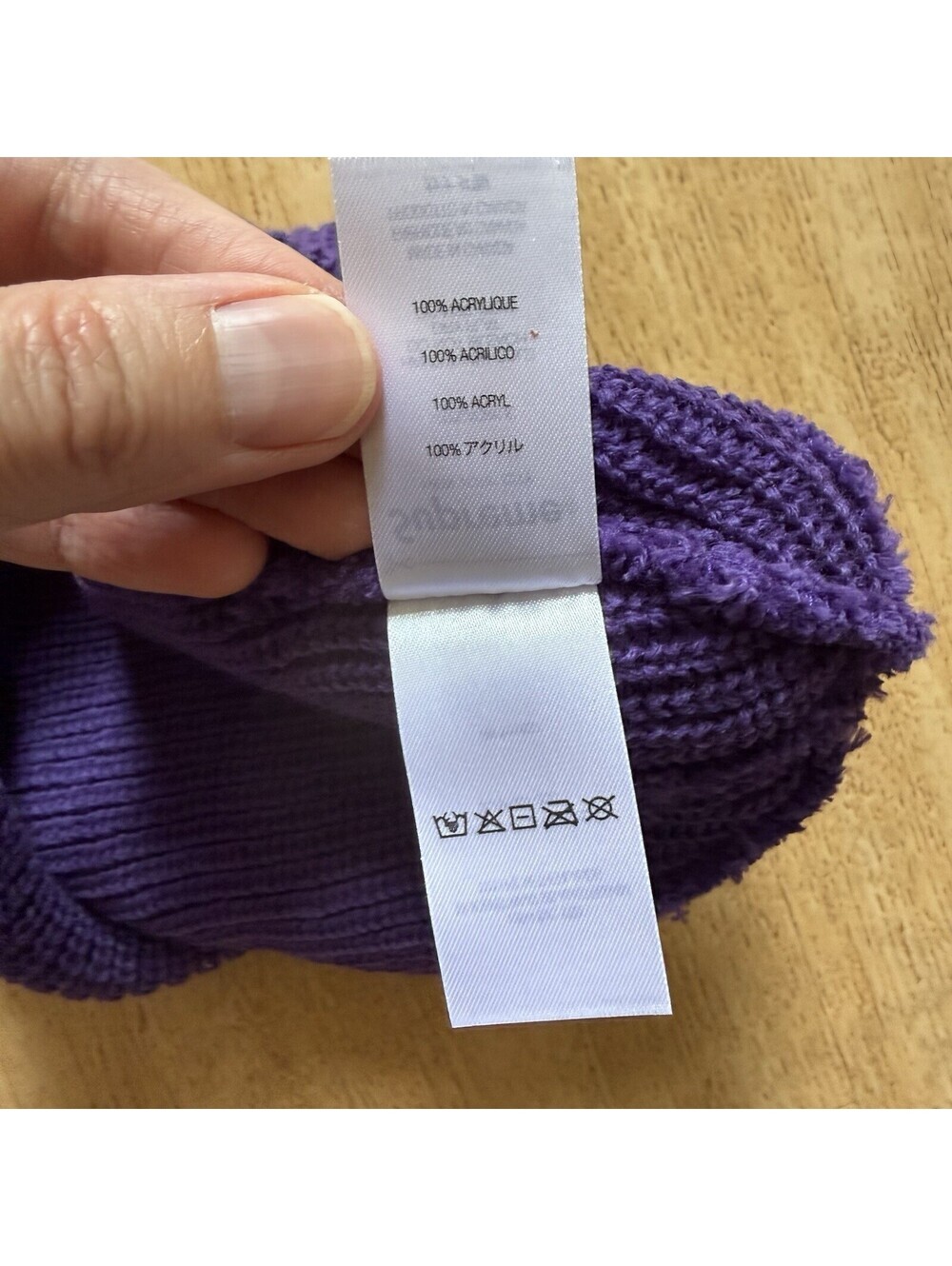 Supreme FW21 Loose Gauge Beanie PURPLE - Picture 5 of 6